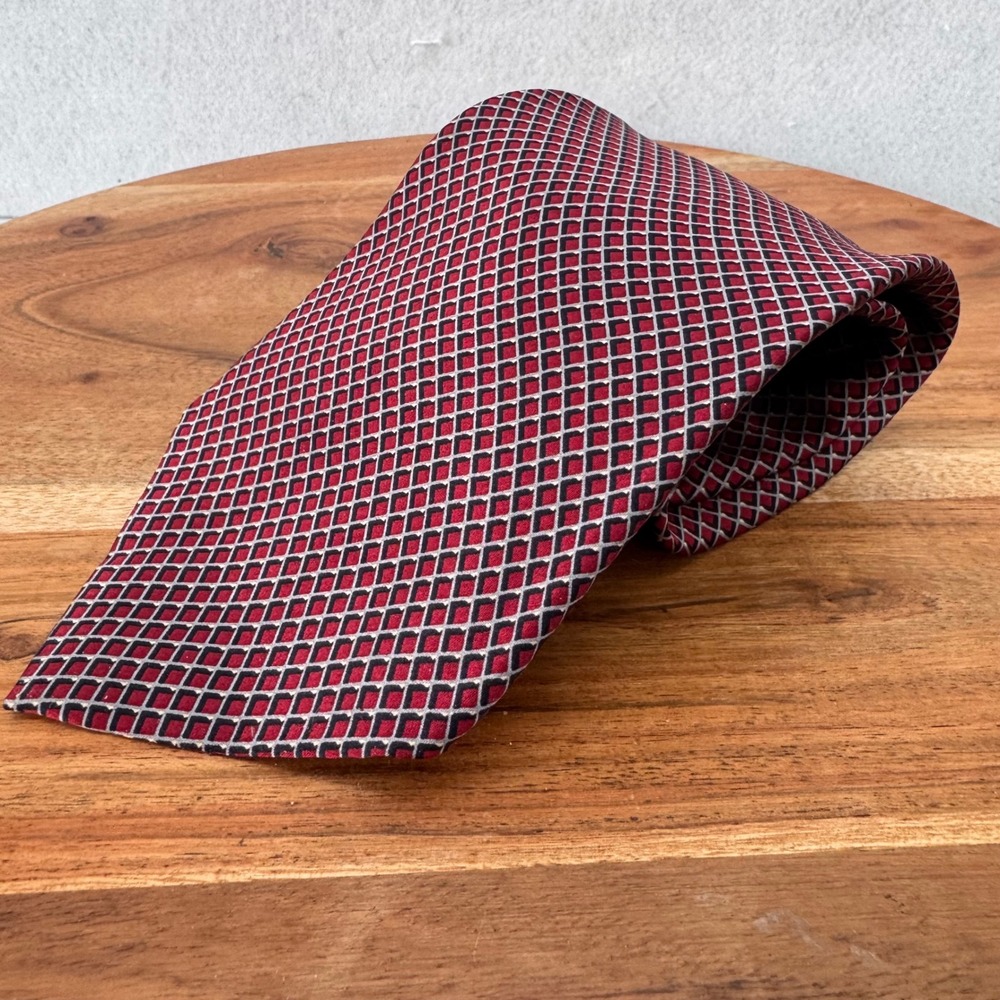 NWT Bill Blass Necktie Silk‎ Diamond Pattern Business Career Classic 58"